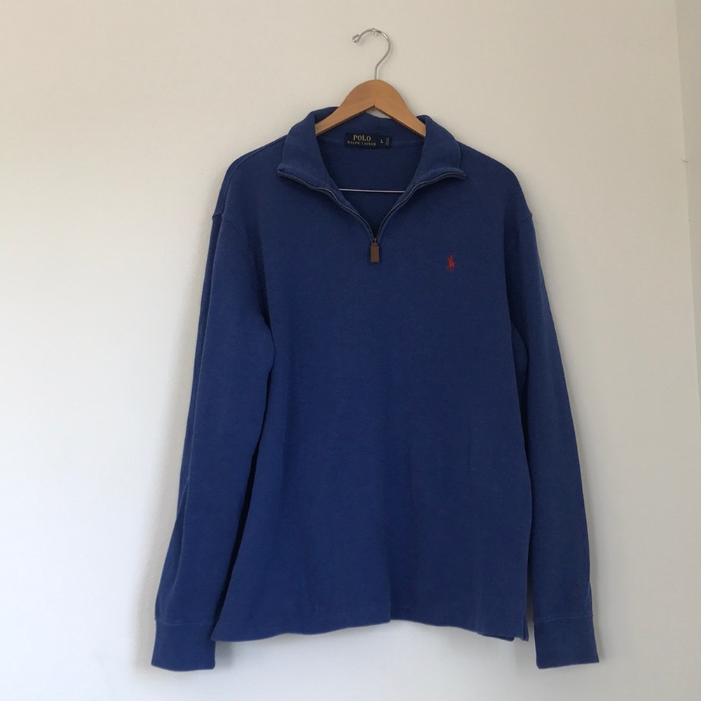 Polo Ralph Lauren Blue sweater pullover 1/4 zip